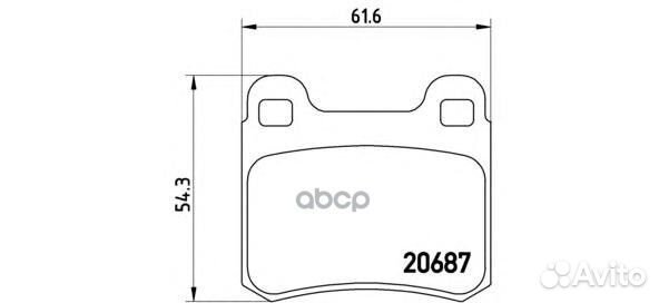 P 50 013 Колодки тормозные mercedes W202/W124/W