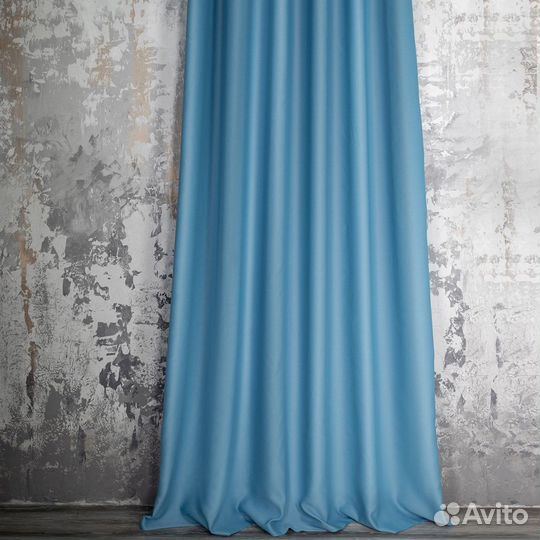 Комплект штор блэкаут Марсель Небесно-голубой