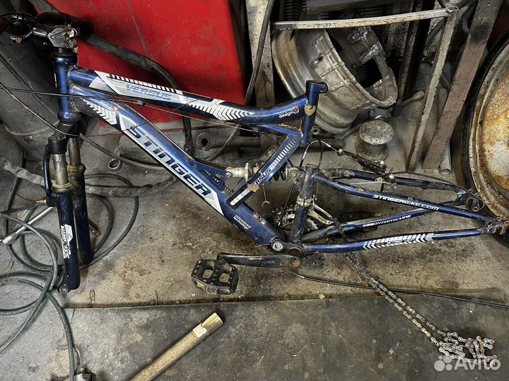 Рама велосипеда двухподвес