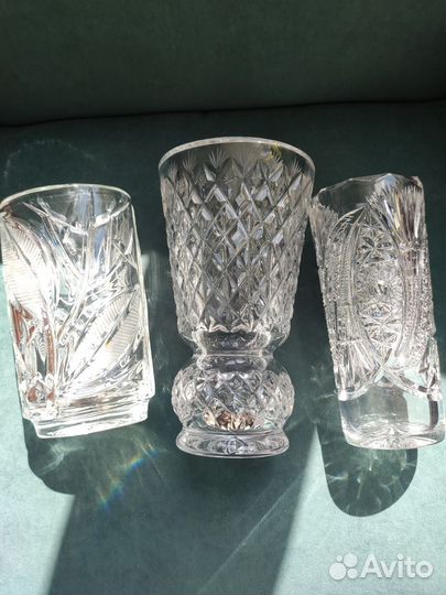 Ваза хрустальная СССР 31-20см