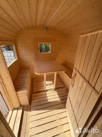 Баня бочка квадро