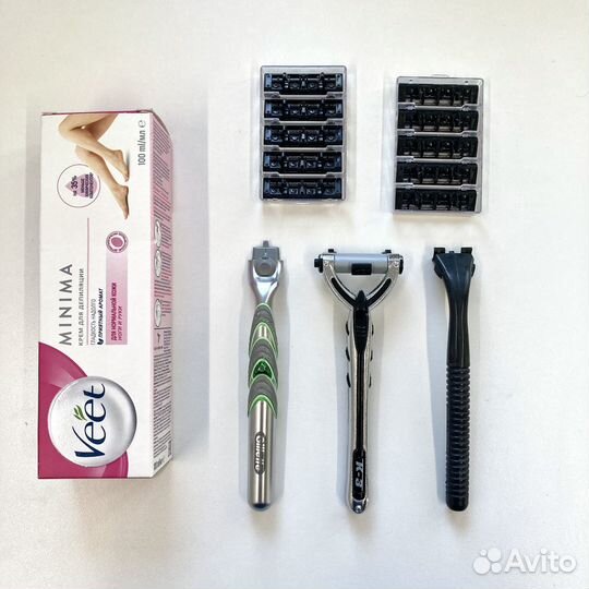 Станки для бритья кассеты крем для депиляции