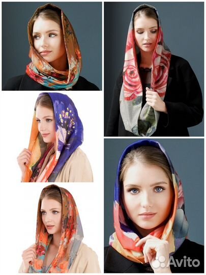 Снуд-хомут Платок Новый Цвет в ассорт Капюшон Шарф