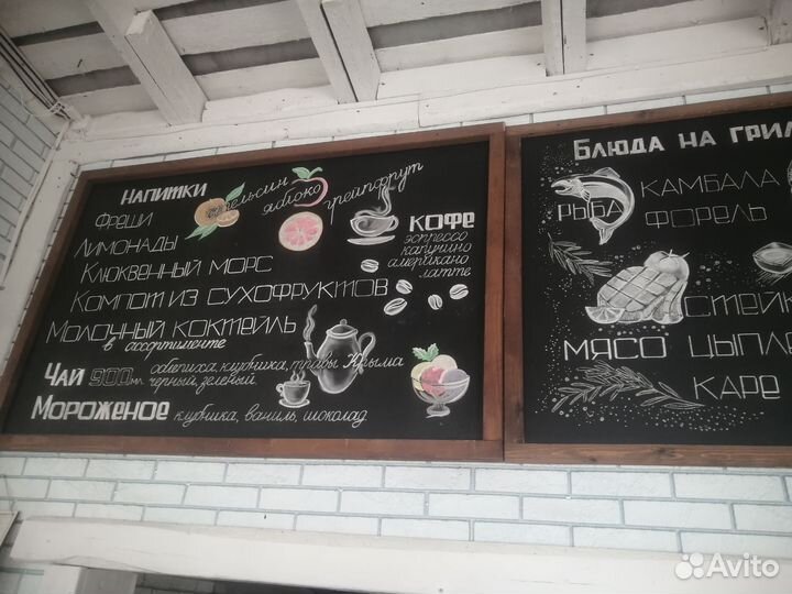 Меловая роспись для баров, кафе