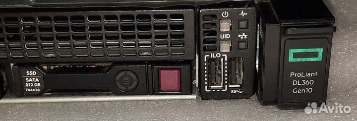 Сервер HP DL360 Gen10 1U Gold 6148 x2/ 384GB /10TB
