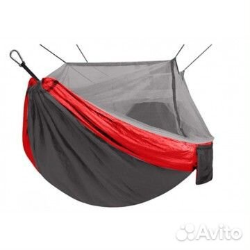 Гамак без планок nisus 140х260 см., с москитной се