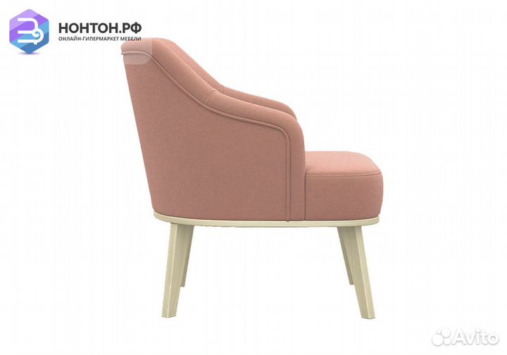 Кресло с низкой спинкой Комфорт-5 розовое