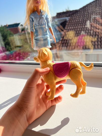 Кукла барби с собакой