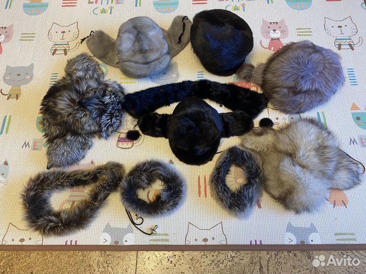 Меховые шапки, воротники, манжеты