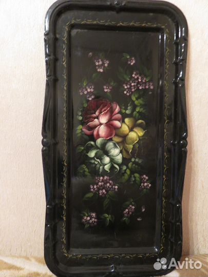 Продаю большой поднос Жостово, СССР, 1986 год