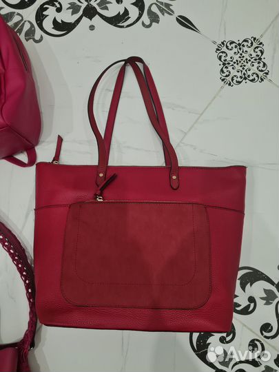 Сумка женская красная
