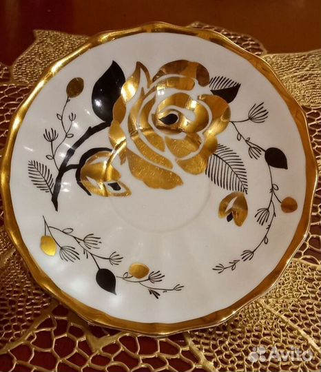 Блюдца Золотая Роза Вербилки
