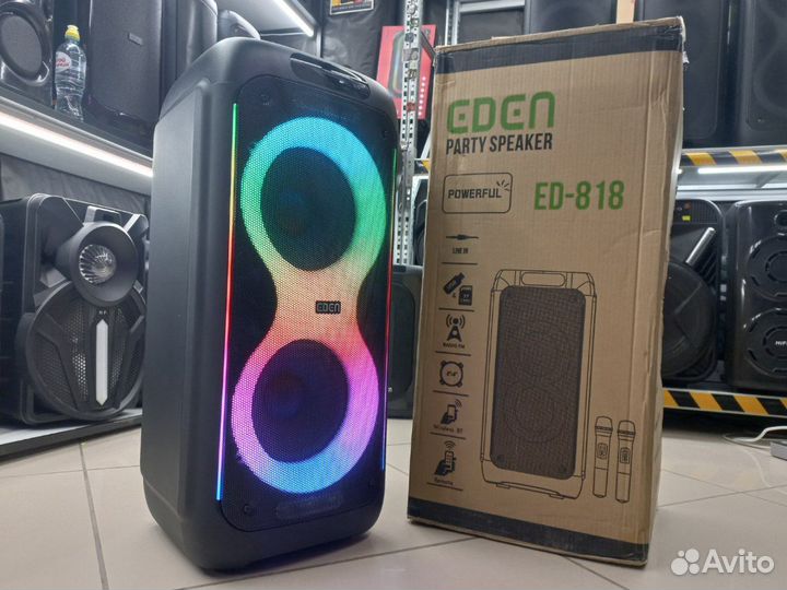 Мощная bluetooth колонка eden 1000W