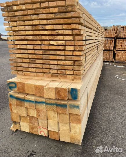 Брус обрезной 100х150х6000мм от производителя