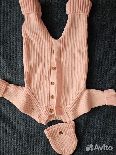 Вязаный комбинезон 62-68