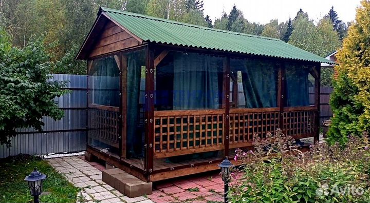 Жидкие окна для беседки