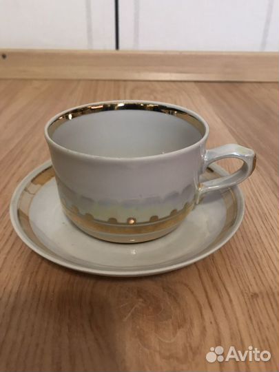 Фарфоровый чайный Сервиз,Бориславский з-д.70-е.ссс
