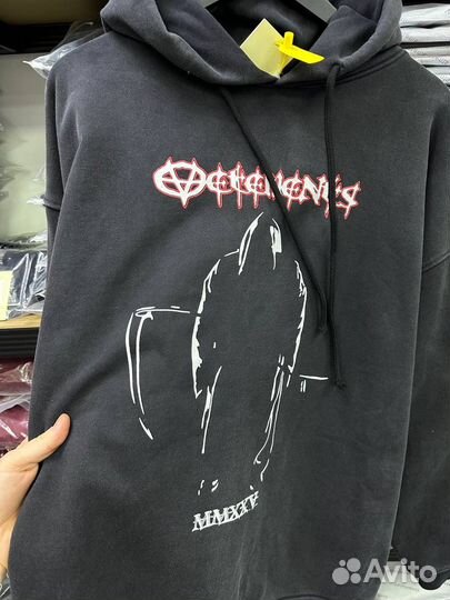 Vetements худи mmxxv death (коллекция 2025)