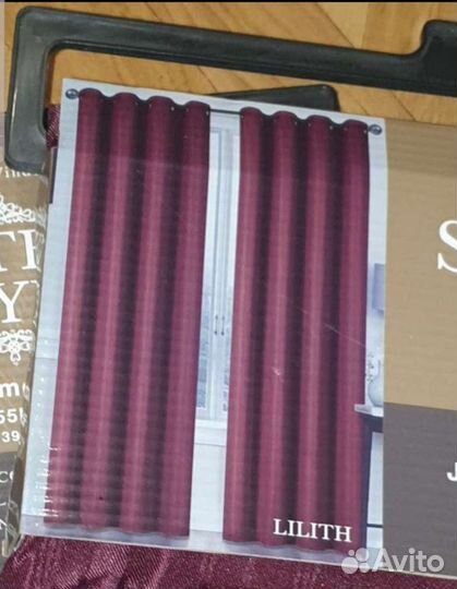 Новый комплект штор на люверсах