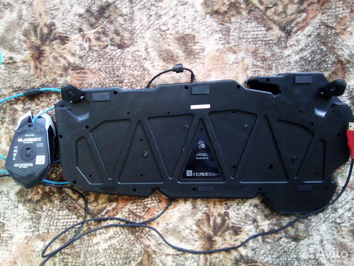 Клавиатура A4tech Bloody B314, USB, c подсветкой