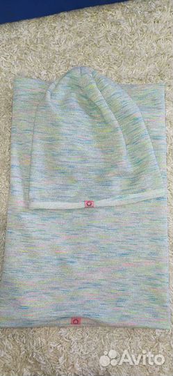 Комплект шапка и шарф для девочки