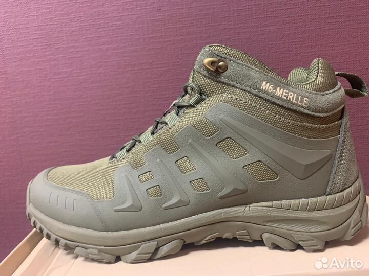 Кроссовки летние м 6 олива