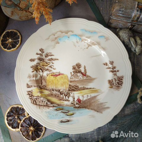 Антиквариат из Европы. Декоративная тарелка