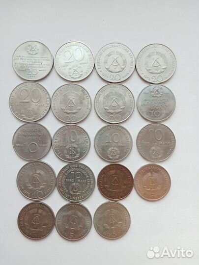 Юбилейные монеты гдр и фрг