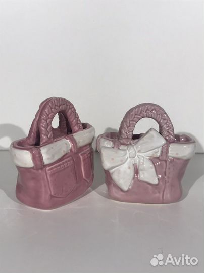 Подарок, презент. Керамическая сумочка-ваза