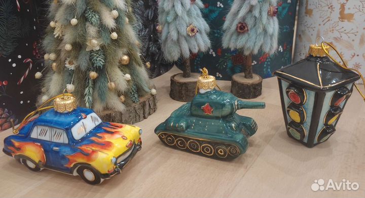 Лефортовский фарфор ёлочные игрушки