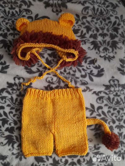 Костюм для фотосессии новорождённых Львёнок