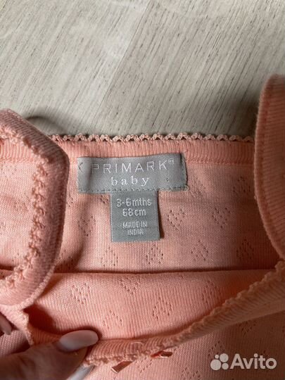 Новые боди на девочку Primark