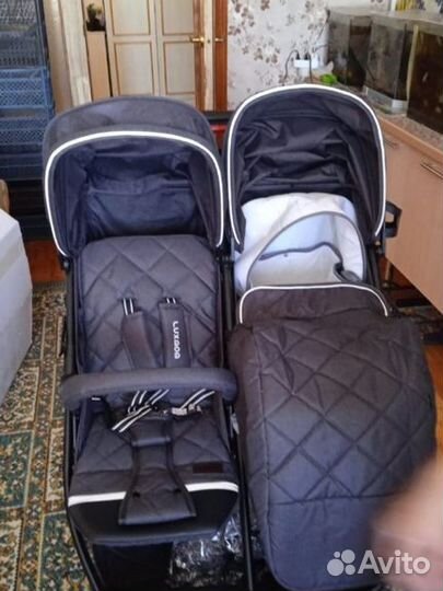 Прогулочная коляска для двойни бу