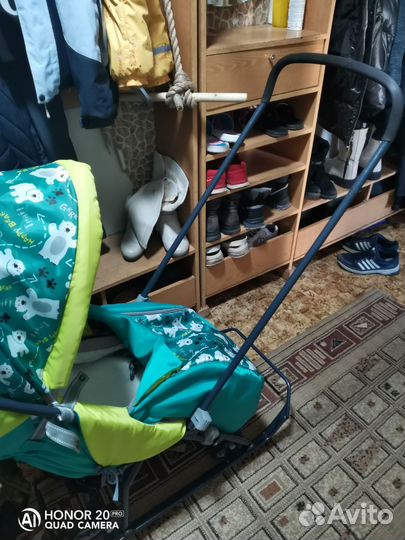 Санки коляска nika