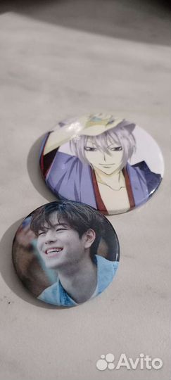 Значки Аниме 2шт