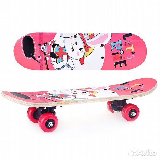 Скейтборд детский 43x13 см,колеса PVC