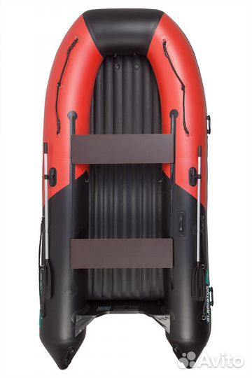 Надувная лодка gladiator E420S черный/красный