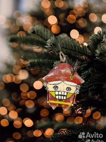 Елочные игрушки из папье-маше Щелкунчик