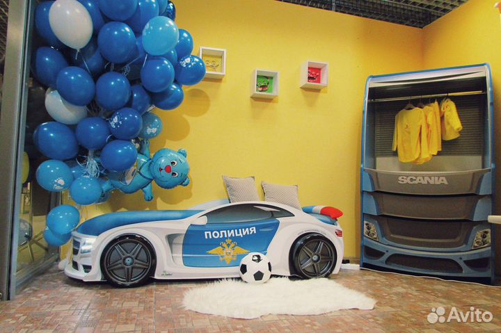 Детские кровати машины