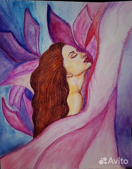 Картина акварель 