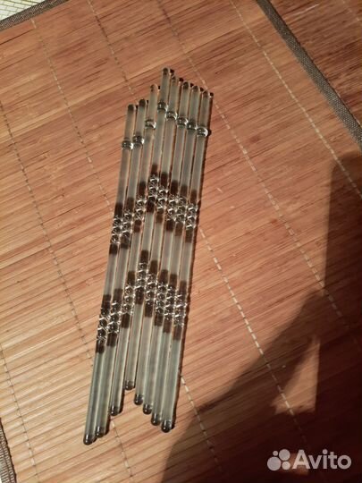 Подвески стеклянные, трубочки к люстре