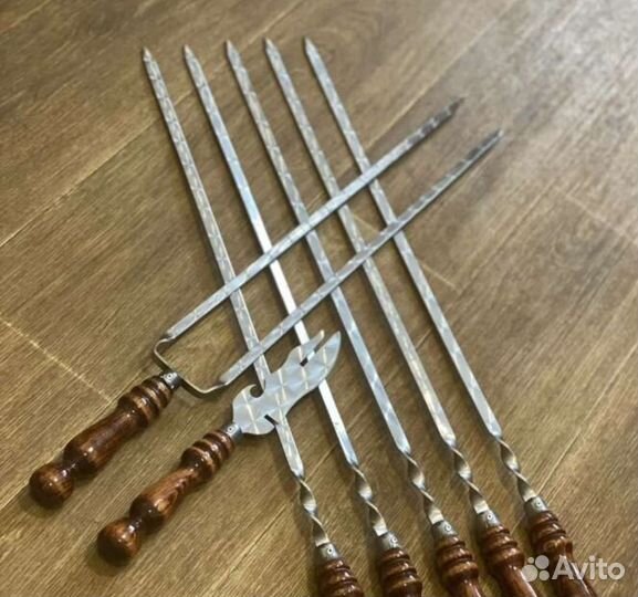 Шампура из нержавейки качественные с ручкой