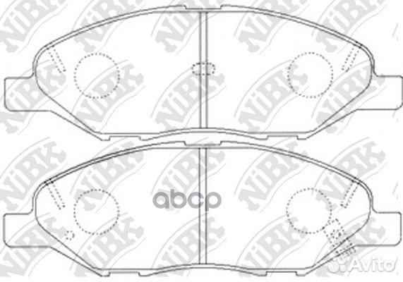 Колодки тормозные дисковые nissan almera 2005-2