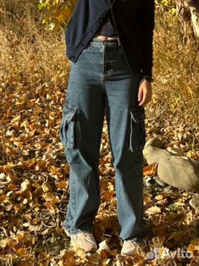Джинсы женские широкие