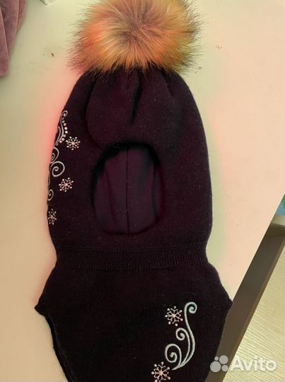 Шапка шлем для девочки