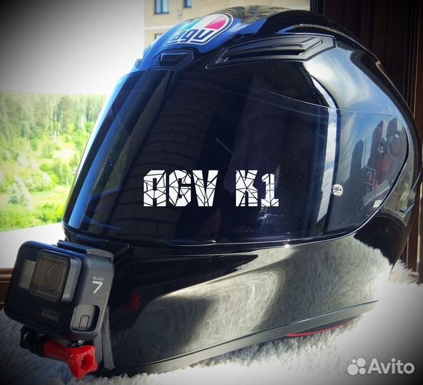Крепление камеры GoPro на Мотошлем AGV K1