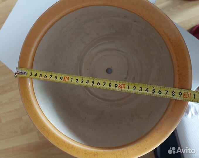 Горшок керамический большой Икея 30х23 см