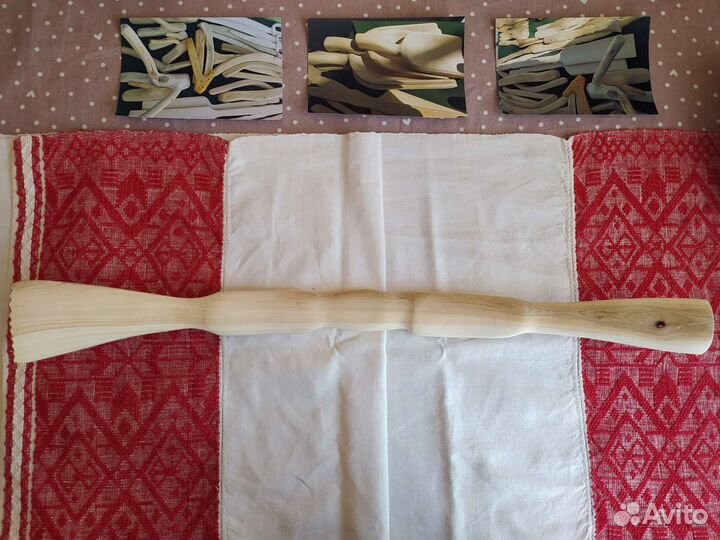 Чесалка для спины дерево и лопатка для обуви