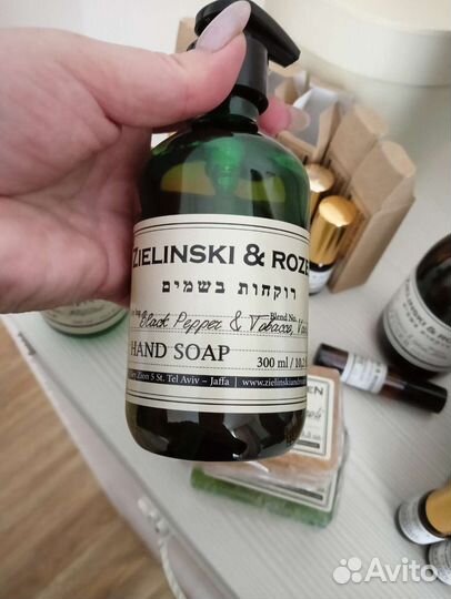 Мыло жидкое и мыло с люфой Zielinski rozen