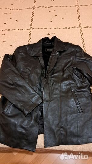 Кожаная куртка мужская 3XL